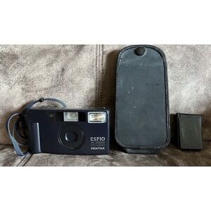 Pentax Espio AF Zoom Black‎ 35-70mm Full Macro Point & Shoot Film Camera W/ Case